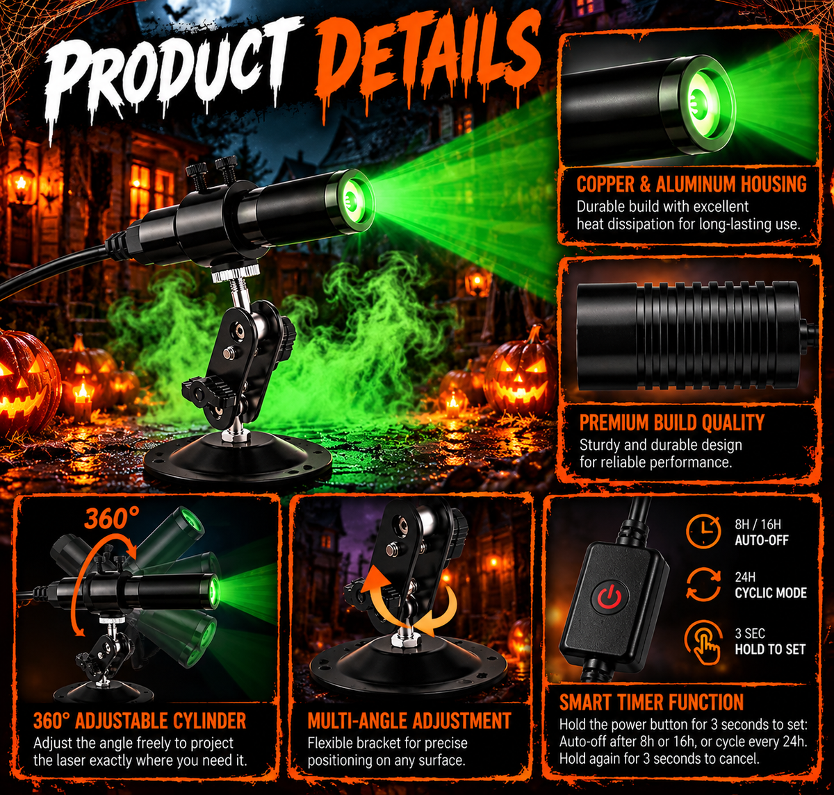 Halloween Laser Projector Lights