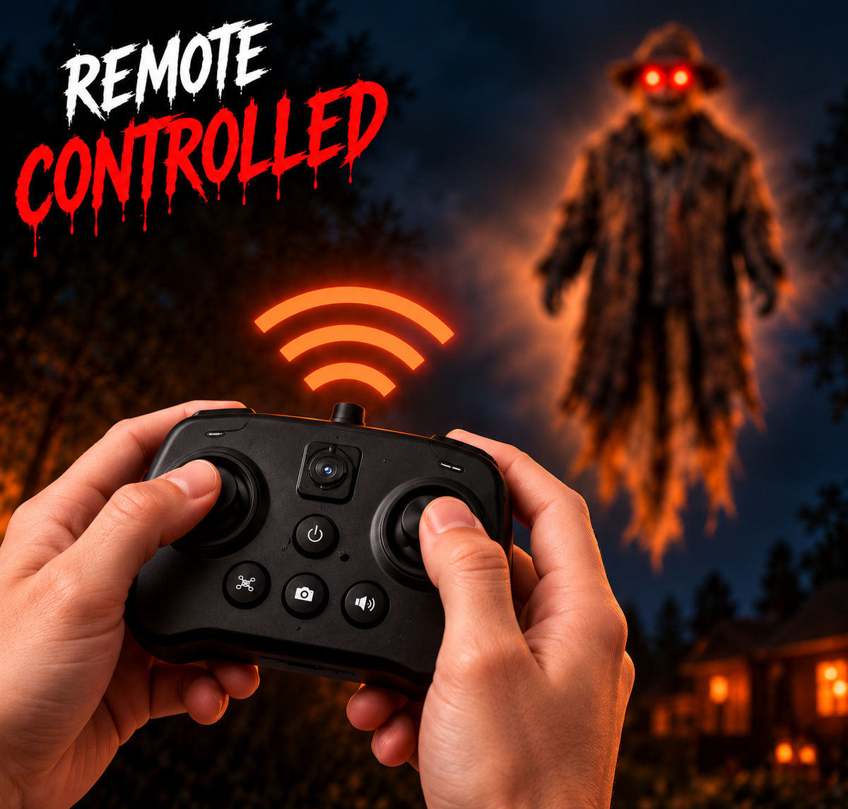 HAUNTED™ Flying Scarecrow — The Nightmare Above