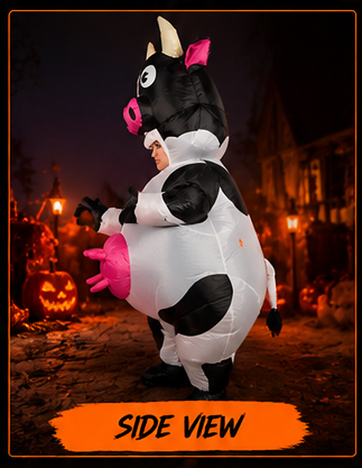 HAUNTED™ Inflatable Cow Costume – Funny Adult Halloween Outfit
