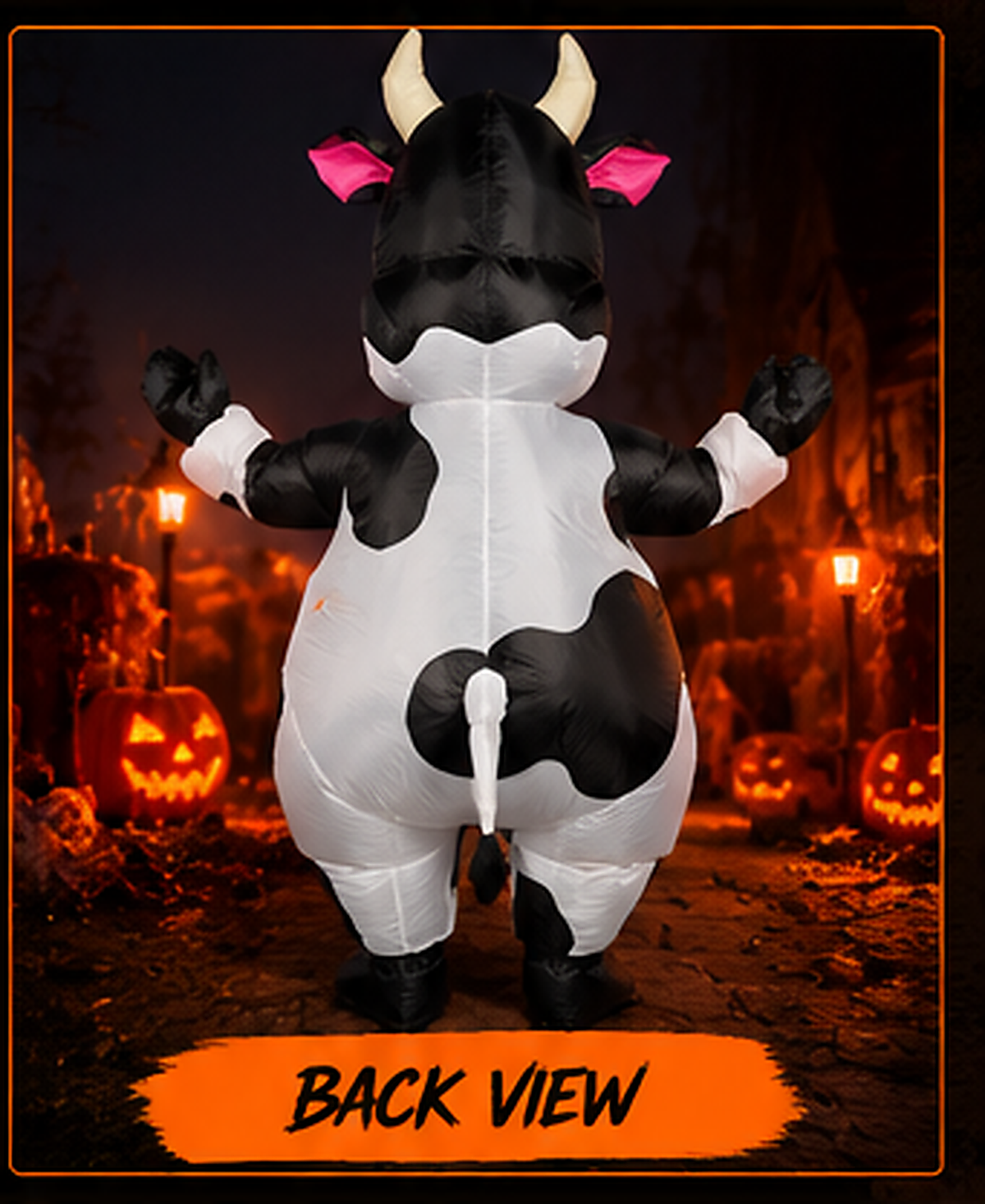 HAUNTED™ Inflatable Cow Costume – Funny Adult Halloween Outfit