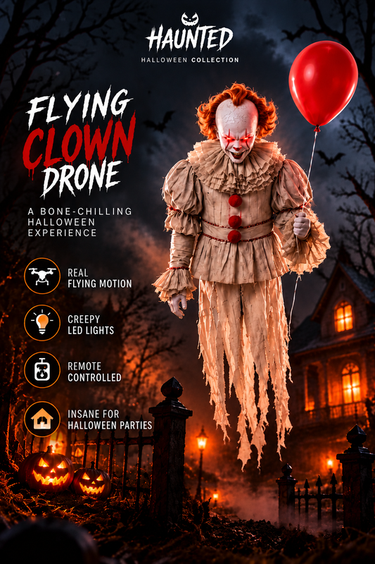 HAUNTED™ Flying Joker Clown Drone 🤡💀